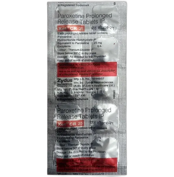 xet cr 25mg tablet 10's
